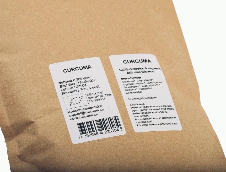 Curcuma - ORIGINAL eller POWER 200 gram x 2
